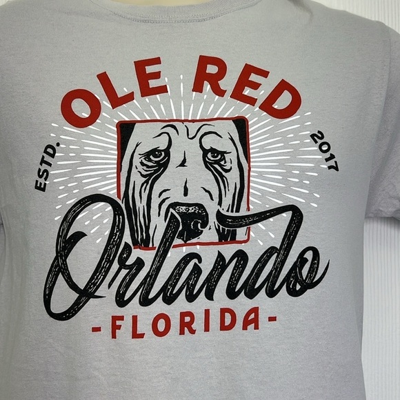 Ole Red - Ole Red Orlando Florida Graphic Light Grey Short Sleeve Shirt Small - Picture 3 of 8